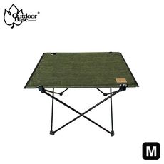 【OutdoorBase】納米鋁合金輕量桌S-橄欖綠｜簡約黑