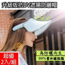 【JAR嚴選】升級版抗UV單層遮陽帽(戶外 運動 掀蓋式 大帽緣)
