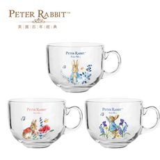 ⚡送彼得兔大容量環保購物袋⚡PETER RABBIT 彼得兔 比得兔玻璃湯杯3款一組