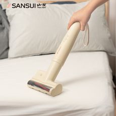 【SANSUI 山水】 輕淨吸迷你無線吸塵器+塵蹣刷組-4色可選