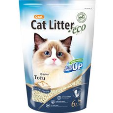 CARL卡爾-環保豆腐貓砂(原味)6L【天然除臭 凝結強 可沖馬桶】環保砂 豆腐砂