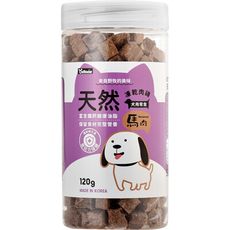 OzBone奧力棒-犬用凍乾肉磚零食(馬肉)120gx2罐組