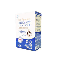 【船井生醫】 日本進口 97% Omega-3 rTG高濃度純淨魚油 EPA+DHA 60顆/盒