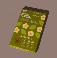 富田製梅 台灣梅片-春芽抹茶口味 (20公克/盒) 禮盒 精品 蜜餞 梅片 抹茶