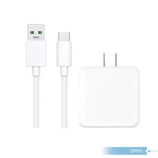 OPPO原廠 新款VOOC mini電源適配器5V/4A + 閃充Type C充電線組【盒裝拆售款】