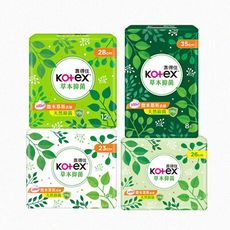 【靠得住 Kotex】 草本抑菌衛生棉 共8包 (23cm/26cm/28cm/35cm)