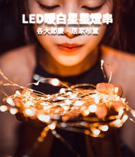 水銀電池LED閃耀常亮星星燈/樹燈(2入)