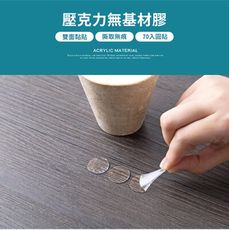 (格林)2cm圓形透明雙面防滑固定貼-2張共140入 透明美觀即撕即用