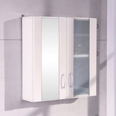 概念家居  蘭朵單鏡+霧玻雙門防水浴櫃 化妝櫃 吊櫃 櫥櫃 C1060-1G