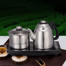 【日本SONGEN】松井雙享泡自動補水品茗泡茶機/快煮壺(SG-906TM加贈PC食品級淨水桶)