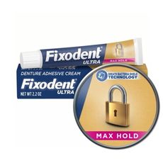 美國第一品牌【Fixodent】假牙黏著劑-強效鎖頭62g