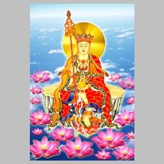 地藏王海報掛畫裝飾畫