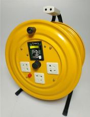 加厚移動電纜盤線繞線空卷線纜拖強電 110V~220V適用漏電保護裝置