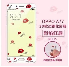 oppoa77鋼化膜可愛卡通