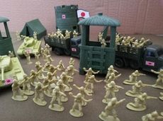 專業兵模玩具1/72國產玩具兵人抗戰場景沙盤場景200人系列套裝