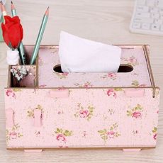 印花紙巾桌面收納盒