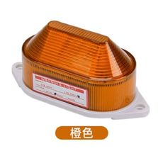 LED小型頻閃警示燈24V220V閃爍燈閃光燈無聲橙色12V頻閃