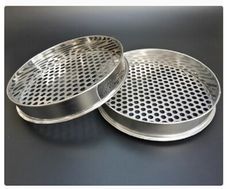 篩子不鏽鋼圓孔篩網直徑40cm不銹鋼孔徑一個5.5mm 和一個6.0mm 2個裝