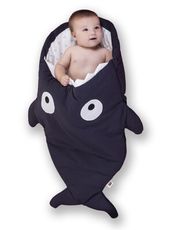 【西班牙製】鯊魚咬一口《輕量版》BabyBites 100% 純棉手作嬰兒/幼兒睡袋|防踢被|包巾