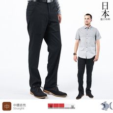 【NST Jeans】日本布料_男秋冬西裝褲 中腰直筒微彈 極黑斜口袋 391(6950)