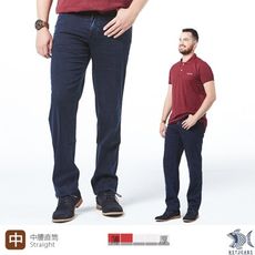 【KDLK紳士男褲】夏薄款微彈牛仔褲 無刷色靛藍 男-中腰 2058