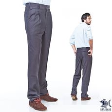 【KDLK紳士男褲】羊毛打摺西裝褲 中高腰寬版 英倫黑絲絨 001(8746) 大尺碼