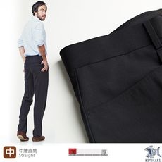 【NST Jeans】男萊卡羊毛西裝褲 中腰直筒 德意志黑 L口袋 390(5838)