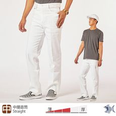 【NST Jeans】米白色 亞麻紋理  彈性男休閒白褲-中腰直筒 398-66799 紳士專櫃男裝