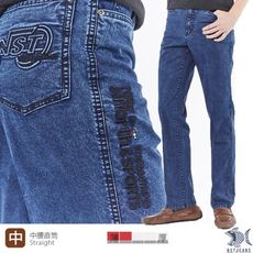 【NST Jeans】男牛仔褲 直筒 Speedy疾速快小子 經文刺青 輕磅鬆爽390(5858)