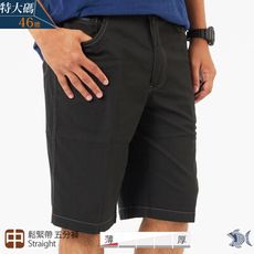 【NST Jeans】特大尺碼_結構感撞色縫線 極薄 男休閒短褲(中腰 鬆緊帶) 390(9597)