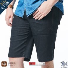 【NST Jeans】男夏日黑單寧短褲 中腰直筒 淺焙黑咖啡 390(9523)大尺碼台製