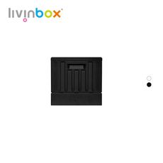 【樹德 livinbox】貨櫃收納椅 FB-3232(簡約白/簡約黑)