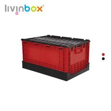 【樹德 livinbox】掀蓋摺疊物流箱 FB-6040L