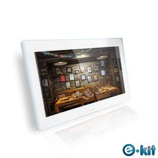 逸奇e-Kit 10吋防刮鏡面數位相框電子相冊(共兩款)-白色款 DF-G20_W