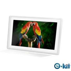 逸奇e-Kit 12吋數位相框電子相冊(共四款)-透明邊框白色款 DF-V601_TW