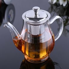 50402-253  茶壺-透明玻璃不鏽鋼內膽泡茶壺450ML