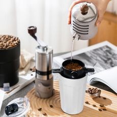 【PO:Selected】丹麥棱角保溫杯咖啡三件組(棱角保溫杯/咖啡壺/咖啡濾網)