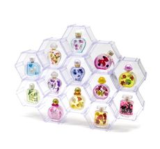 透明 六角蜂巢式 收納展示格 適用 盒玩 香水 環保扭蛋 轉蛋 玩具 公仔 收納 展示