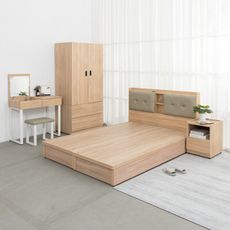 IDEA-MIT寢室傢俱雙人五尺五件組