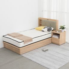 IDEA-MIT寢室傢俱單人加大四件組(含獨立筒床墊)