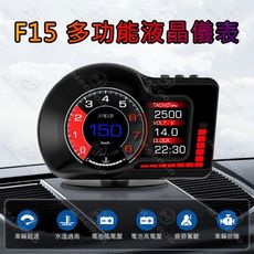 2022免運全新升級 F15 繁體 汽車智能液晶儀表 OBD2抬頭顯示器+GPS 雙系統  水溫錶