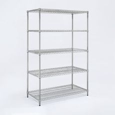 【AAA】耐重鐵力士 超重型五層電鍍置物架 120x45x180cm - 鉻色