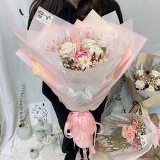 晞·情人節限定花束 大花束 乾燥花束