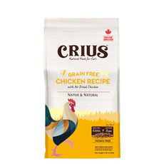 【CRIUS 克瑞斯】無榖雞肉貓糧 全齡貓 營養顆粒+風乾肉塊 貓飼料 幫助骨骼發展 4LB