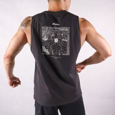 【 Harfez Apparel FREE SOUL 】小佛朔溪去 坦克背心 暗灰