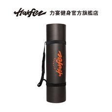Harfez 經典logo加厚款瑜珈墊 黑/橘