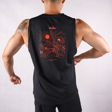 【 Harfez Apparel FREE SOUL 】小佛登山去 坦克背心 黑