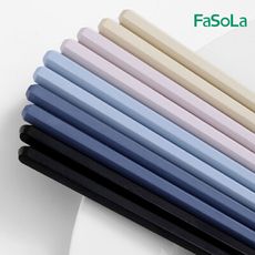 FaSoLa 無蠟安心六角合金筷(5雙)