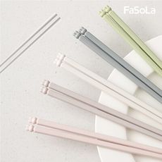 FaSoLa 萌兔抗菌耐高溫玻纖合金筷 5雙