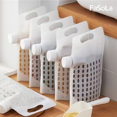 FaSoLa 雜糧密封收納保鮮袋帶鎖蓋 (5入)